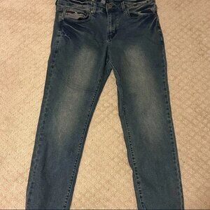 Dark blue jeans